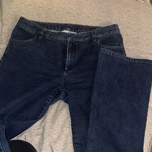 Casual Corner Women’s Deep Indigo Straight Jeans